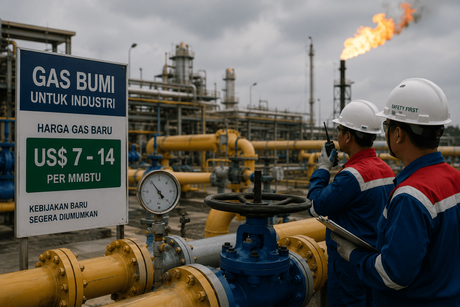 Harga Gas Industri Berpotensi Turun ke US$ 7–14 per MMBTU, Pemerintah Umumkan Senin