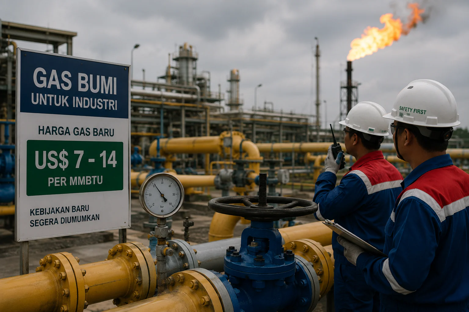 Harga Gas Industri Berpotensi Turun ke US$ 7–14 per MMBTU, Pemerintah Umumkan Senin