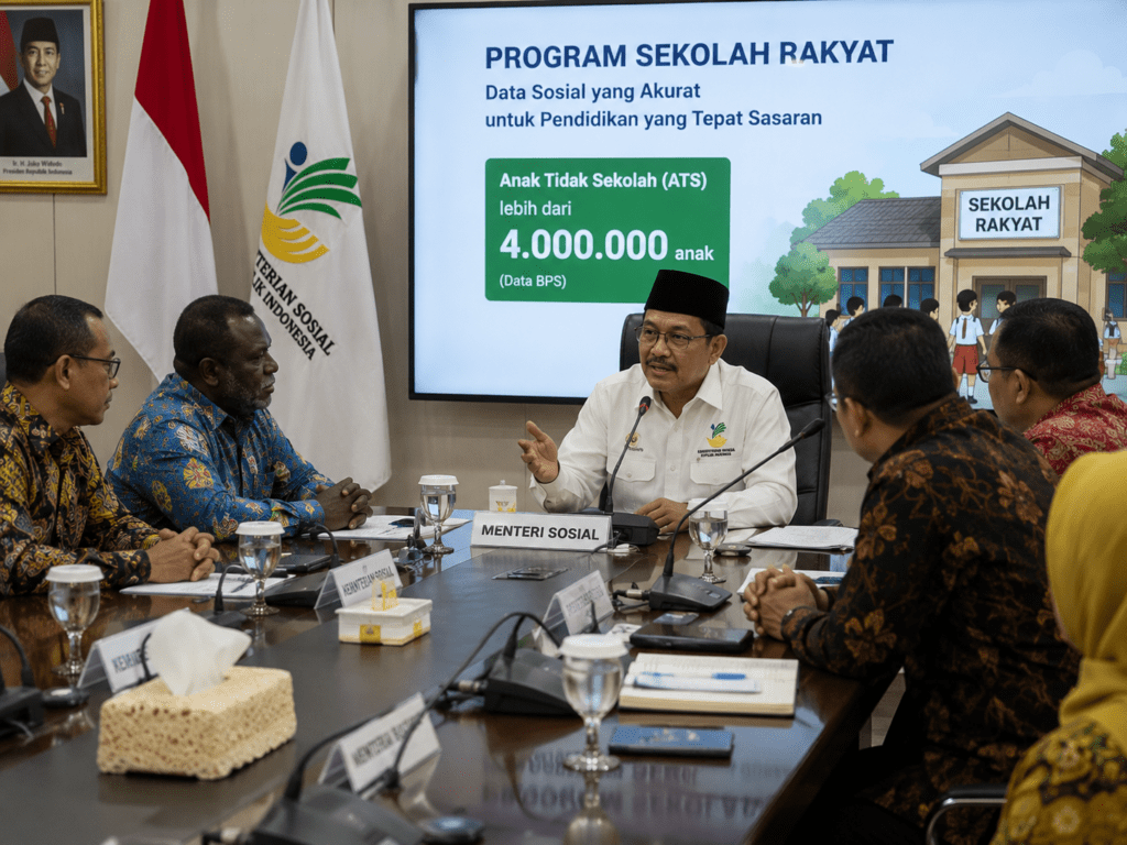 Mensos Ajak Kepala Daerah Perbarui Data demi Sukseskan Sekolah Rakyat