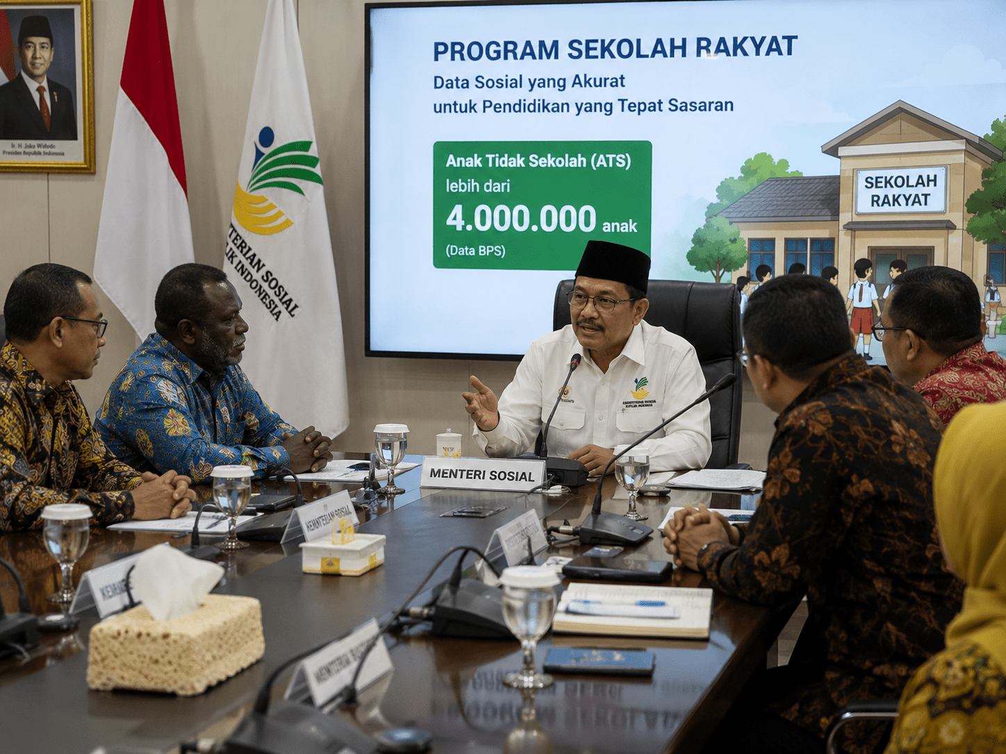 Mensos Ajak Kepala Daerah Perbarui Data demi Sukseskan Sekolah Rakyat