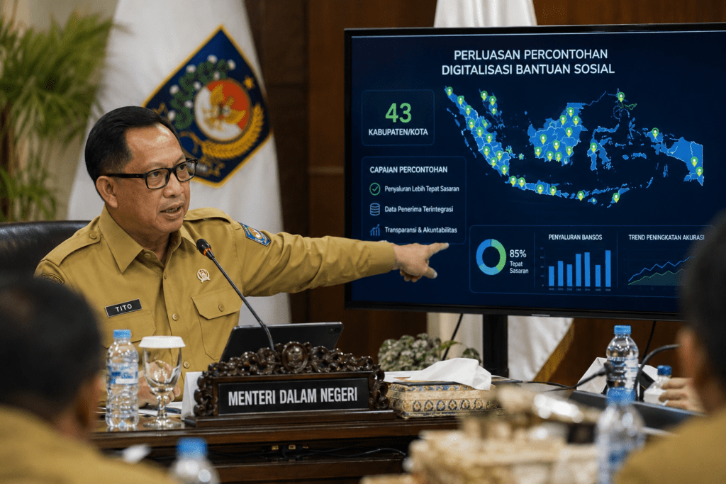 Mendagri Dukung Perluasan Digitalisasi Bansos untuk Perkuat Layanan Pemerintah