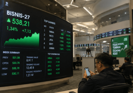 Indeks Bisnis-27 Ditutup Menguat, MBMA, INCO, dan JPFA Jadi Penopang