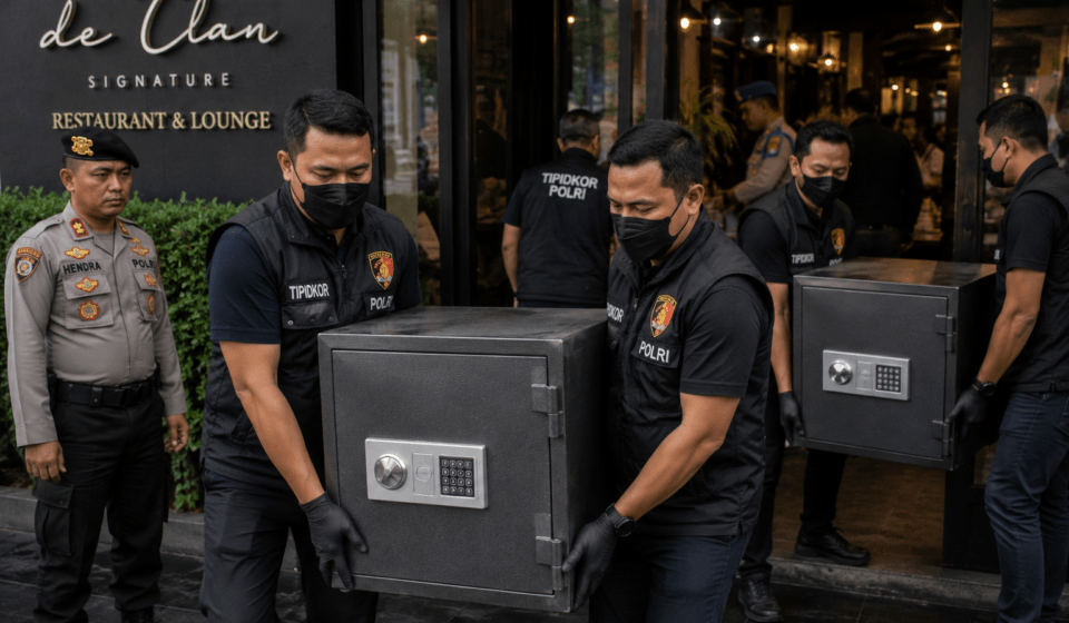 Polisi Angkut Dua Brankas dari Restoran di Cipete, Diduga Terkait Kasus Korupsi dan TPPU Polisi Angkut Dua Brankas dari Restoran di Cipete, Diduga Terkait Kasus Korupsi dan TPPU