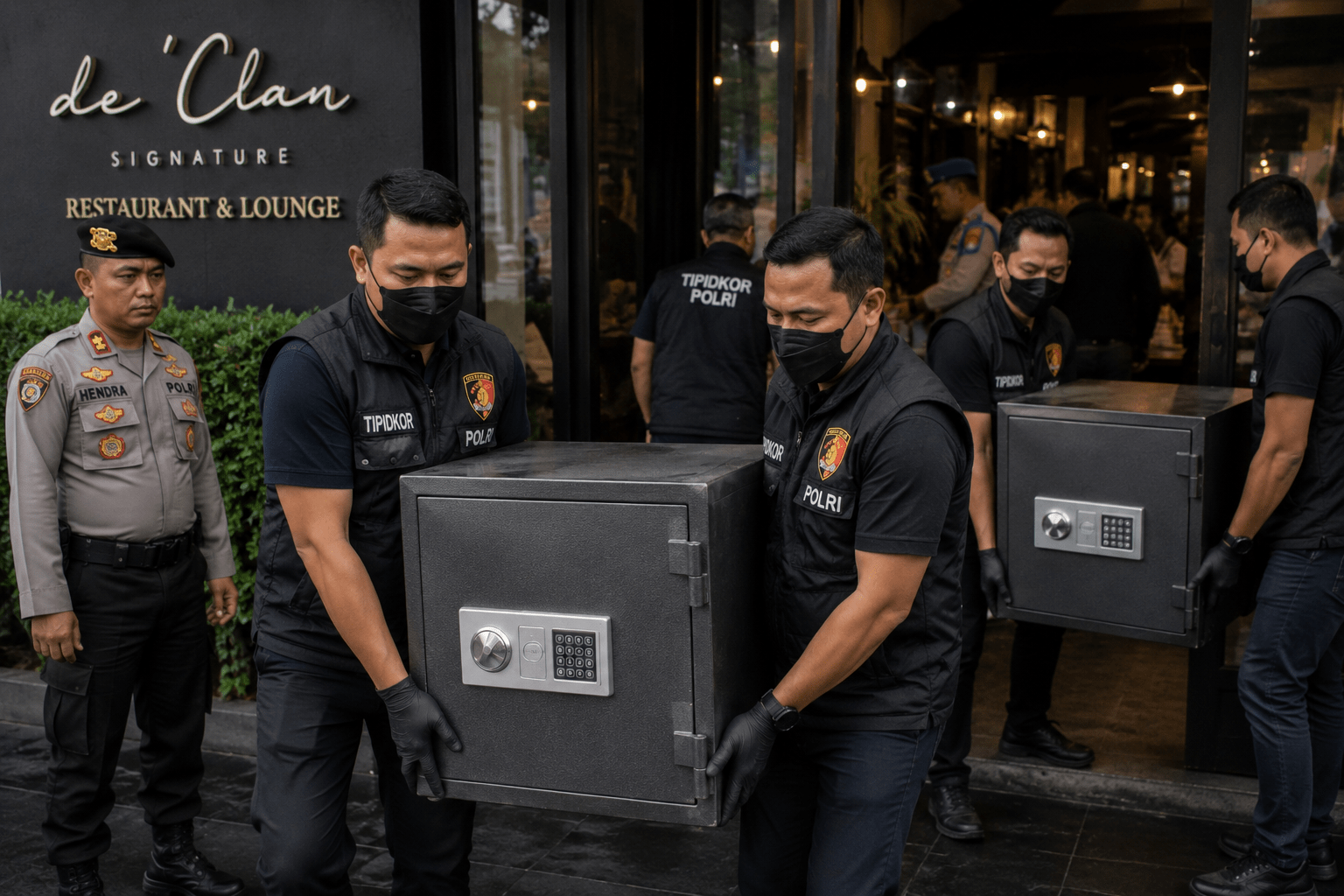 Polisi Angkut Dua Brankas dari Restoran di Cipete, Diduga Terkait Kasus Korupsi dan TPPU