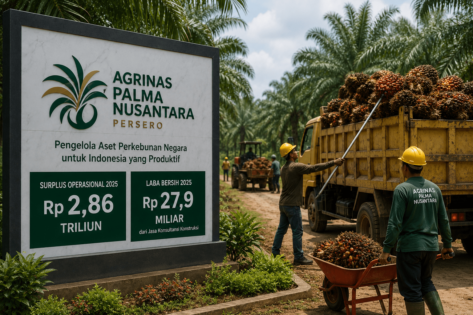 Agrinas Palma Catat Surplus Rp2,86 Triliun, Kelola 1,7 Juta Hektare Perkebunan