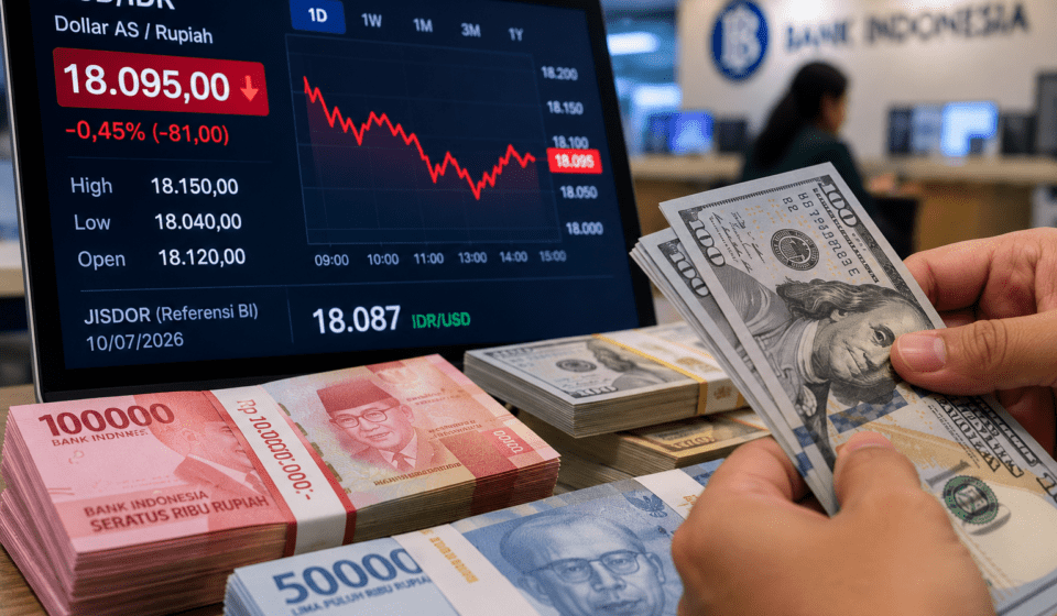 Rupiah Melemah Dekati Rp18.100 per Dolar AS, Tekanan Global Masih Membayangi