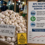 BPS Ingatkan Harga Bawang Putih, Rupiah Lemah dan Biaya Logistik Jadi Pemicu