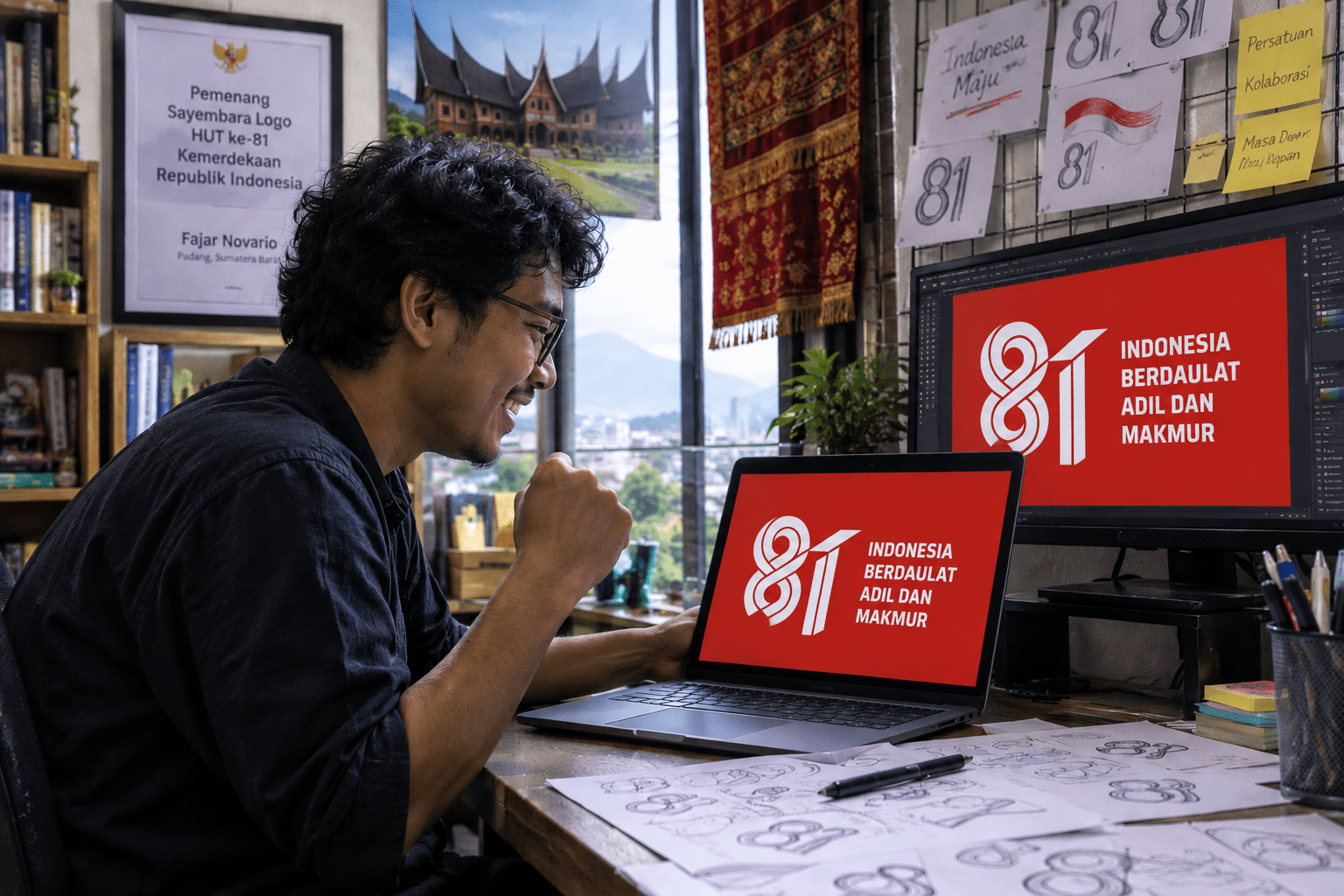 Pemenang Logo HUT Ke-81 RI: Karya Ini Bukti Talenta Daerah Mampu Bersaing