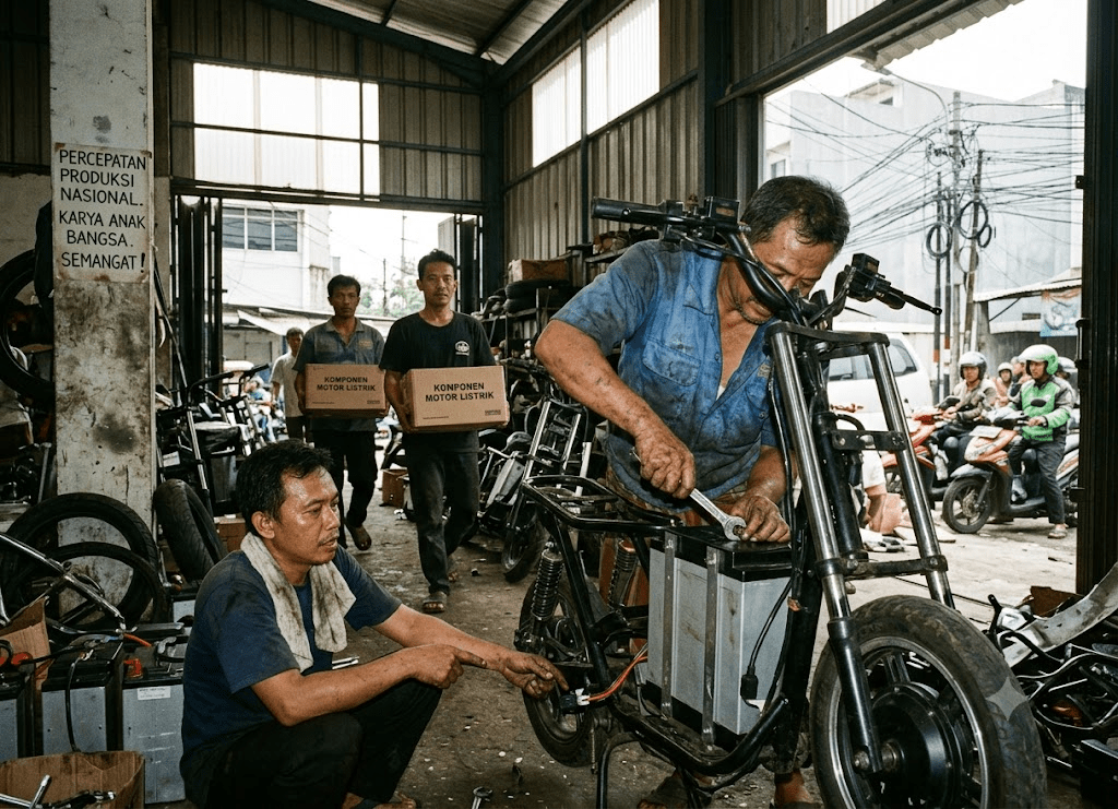 Titah Prabowo, Istana Pastikan Motor Listrik Nasional Segera Meluncur
