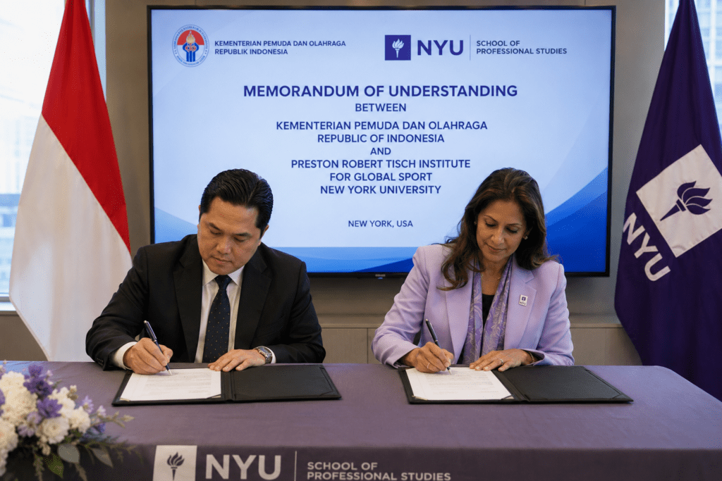 Kemenpora Gandeng NYU Bangun Ekosistem Olahraga Indonesia Berstandar Global