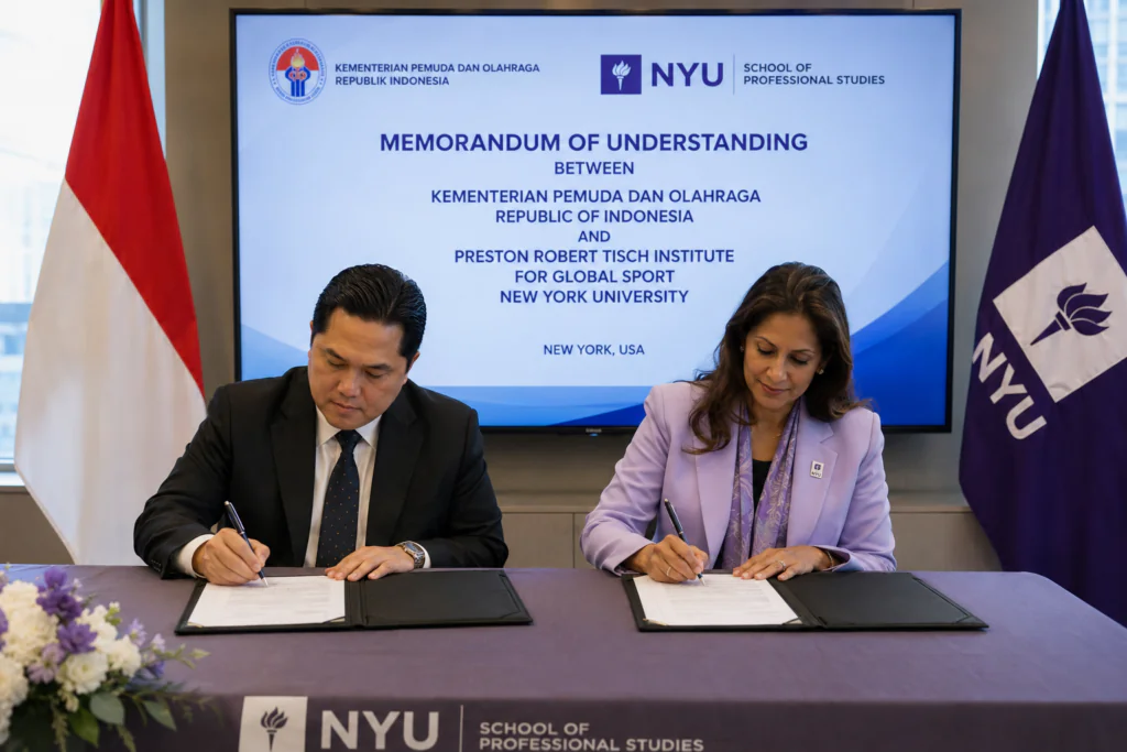 Kemenpora Gandeng NYU Bangun Ekosistem Olahraga Indonesia Berstandar Global