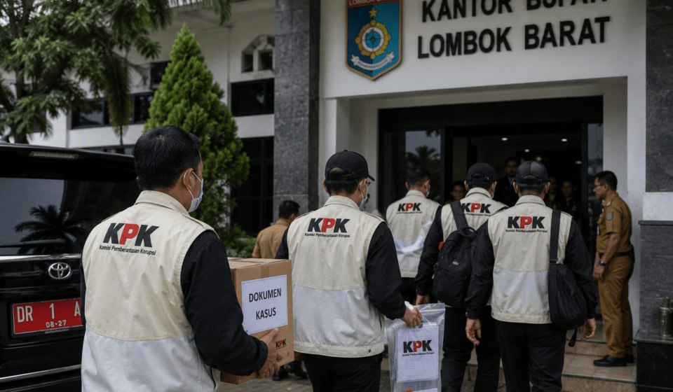 KPK Geledah Kantor hingga Rumah Bupati Lombok Barat, Sita Catatan Keuangan