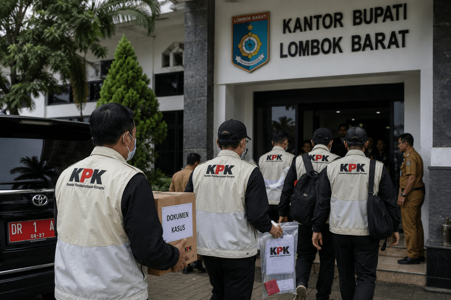 KPK Geledah Kantor hingga Rumah Bupati Lombok Barat, Sita Catatan Keuangan