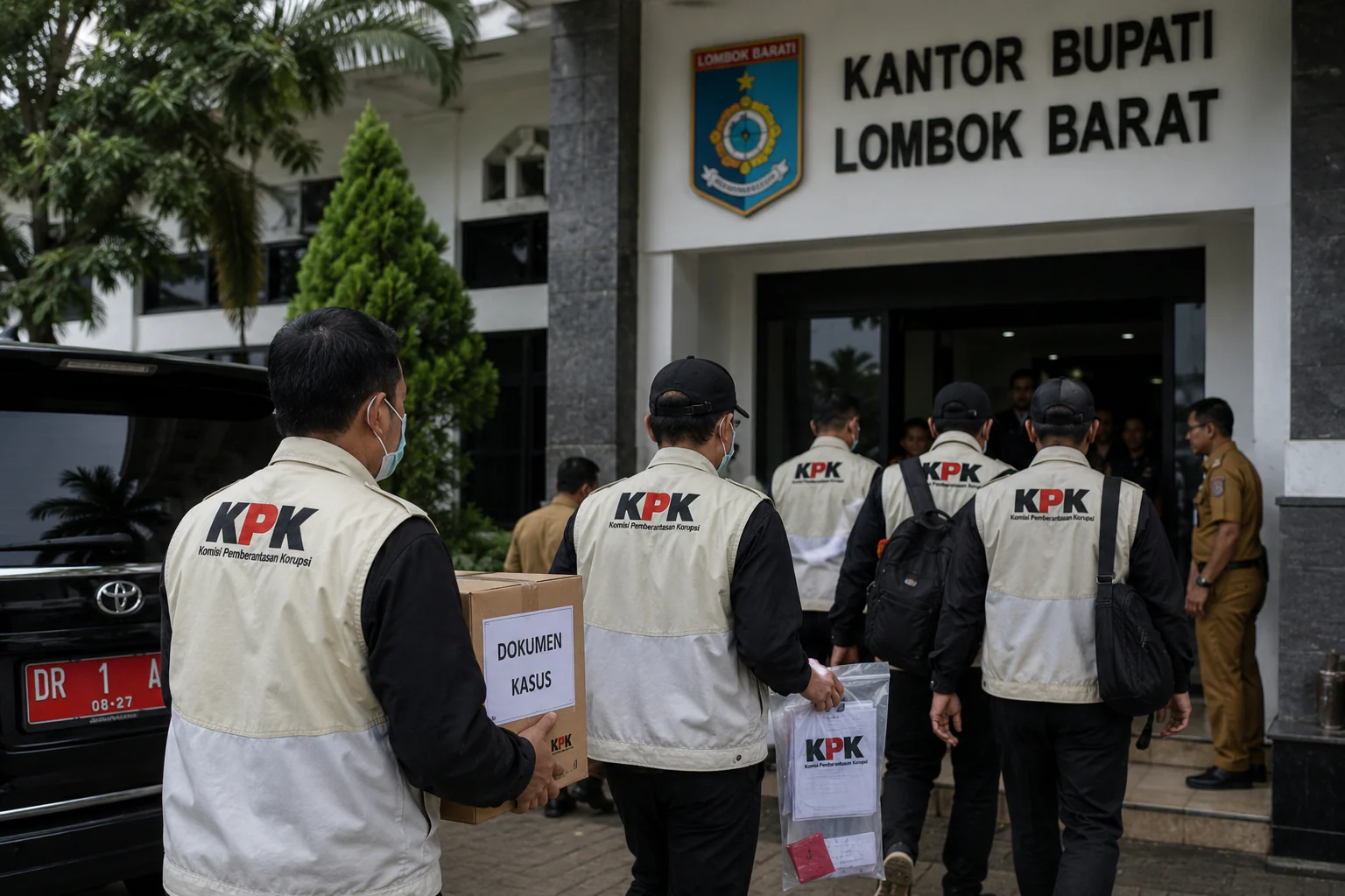 KPK Geledah Kantor hingga Rumah Bupati Lombok Barat, Sita Catatan Keuangan