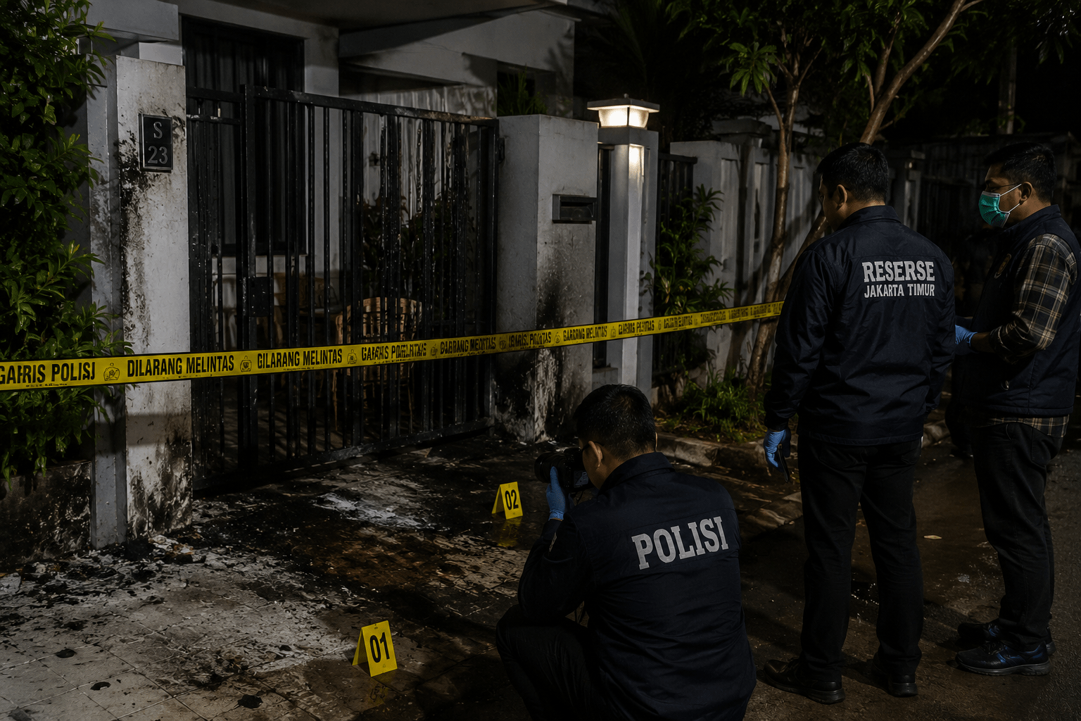 Rumah Pengacara di Ciracas Dilempar Bom Molotov, Polisi Dalami Motif Pelaku