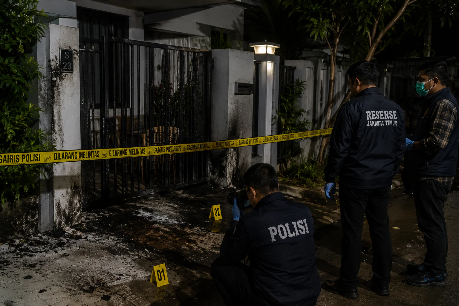 Rumah Pengacara di Ciracas Dilempar Bom Molotov, Polisi Dalami Motif Pelaku