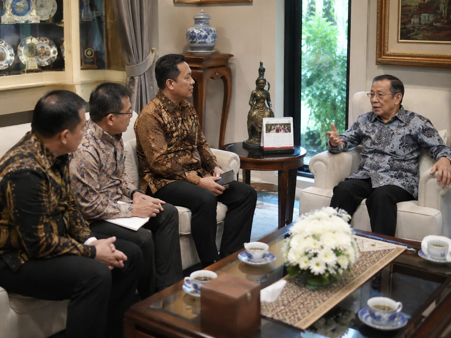 Jelang Sidang Tahunan MPR 2026, Pimpinan DPD temui Boediono