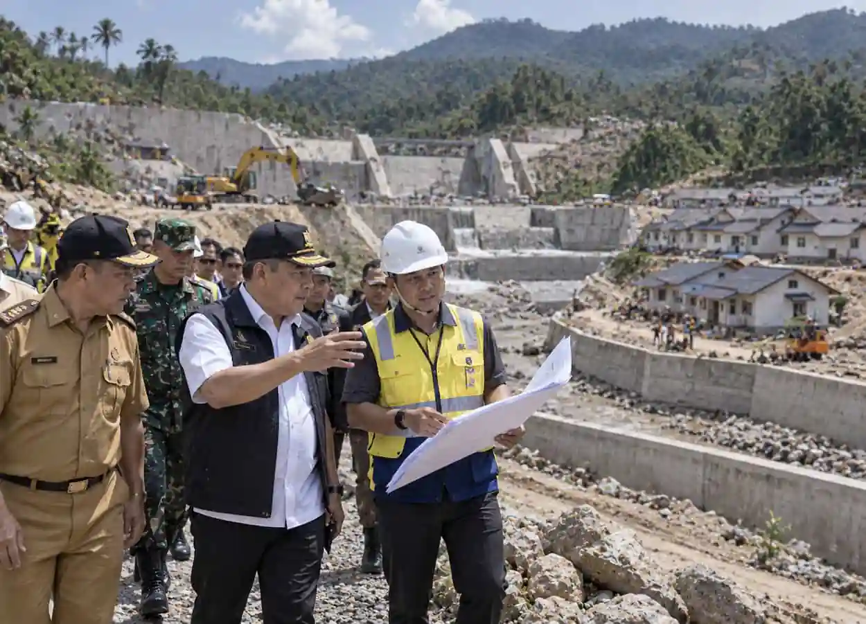 Mendagri Cek Wilayah Sabo Dam dan Huntap 