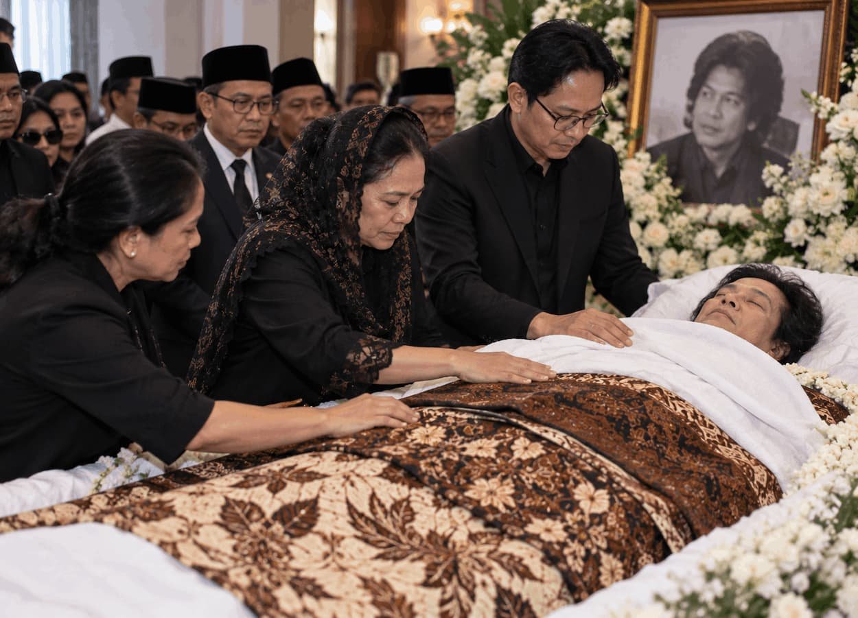Jenazah Guruh Dilapisi Kain Ihram